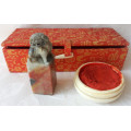 VINTAGE CHINESE, HAND CARVED SOAPSTONE  SEALS