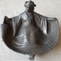 VINTAGE, SOLID PEWTER ,MARY POPPINS, MID AIR WITH HER UMBRELLA. TOO CUTE !!!!! Shipping free