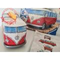 3D Puzzle Volkswagen T1 Surfer Edition card plastic pieces mirrors not there see all Photos