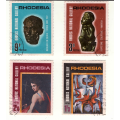 RHODESIA 1966-1968 VARIOUS COMMEMORATIVE SETS VERY FINE USED. SACC 156-65, 171-82