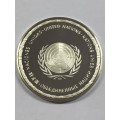 Ukraine United Nations proof sterling silver medallion - weighs 13.3 grams