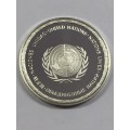Poland United Nations proof sterling silver medallion - weighs 13.3 grams
