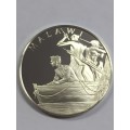 Malawi United Nations proof sterling silver medallion - weighs 13.3 grams