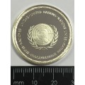 Malawi United Nations proof sterling silver medallion - weighs 13.3 grams