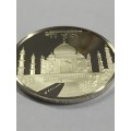 India United Nations proof sterling silver medallion - weighs 13.5 grams