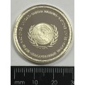Papua New-Guinea United Nations proof sterling silver medallion - weighs 13.6 grams