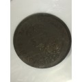 1926 SA Union 1/2d half penny, graded AU53 BN by NGC