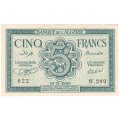 Algeria 5 Francs 1942 uncirculated