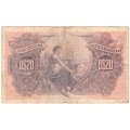 Mozambique 1914 Lourenco Marques 20 Escudo banknote