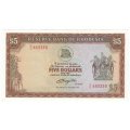 Rhodesia 5 Dollars 1978 uncirculated banknote