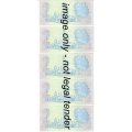 GPC de Kock 5 Consecutive R2 Notes RARE 2nd Issue AB series - UNCIRCULATED