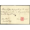 Receipt for 10 Pound payment on bond 1887 with Natal Stamp - receipt to Mr George King