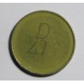 General Post Office 5 cent token - number D 41