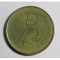 General Post Office 5 cent token - number D42