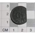De Beers Consolidated Mines 6d sixpence token