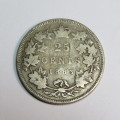 1883 Canada silver 25 cents