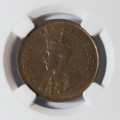 1926 SA Union half penny graded MS 64 BN by NGC