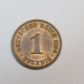 1906 A Germany Deutsches Reich 1 Pfennig - UNC