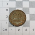 1936 Mozambique 20 Centavos - AU+