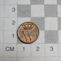1862 Netherlands copper 1/2 cent