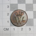 1862 Netherlands copper 1 cent - UNC