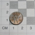 1859 Netherlands copper 1/2 cent - UNC