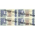 GPC de Kock 3rd Issue 1989 - Lot of 7 UNCIRCULATED notes with consecutive numbers