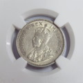 1933 SA Union shilling graded XF 45 by NGC