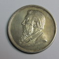 1897 ZAR Kruger two shilling AU slightest of wear