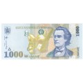 1998 Romania 1000 Lei uncirculated banknote
