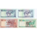 Set of Namibia uncirculated notes no 226.