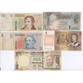 Lot of 10 banknotes from all over the world