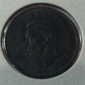 South Africa 1938 farthing AU+ Thin C in Africa - low mintage