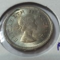 South Africa 1959 UNC threepence - excellent with cracked die obverse