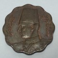 Egypt 1943 AU+ bronze 5 milliemes