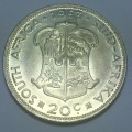 South Africa 1963 UNC 20 cent