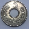 Palestine 1935 XF  5 Mils