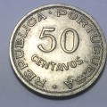 1950 Mozambique 50 centavos AU - full luster