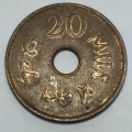 Palestine 1942 bronze 20 Mils - AU