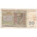 Belgium 20 Francs banknote 03-04-56