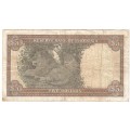 Rhodesia Five dollars 1972 banknote