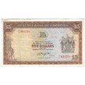 Rhodesia Five dollars 1979 - Salisbury - banknote