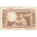 Spain 1953 banknote 100 pesetas