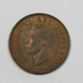 1942 South Africa half penny - UNC