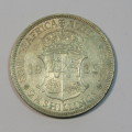 1936 South Africa half crown - EF+ (9 Diamonds instead of 8)