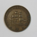 1935 SAU half penny - Bronze - VF+ - Book value of R600