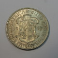 1937 South Africa two shilling - EF - Some mint lustre