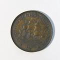1934 South Africa half penny - EF