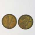 O.G and Co 1s and 2s tokens overstamped 1
