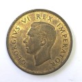 1941 SA Union half penny with mint lustre AU+